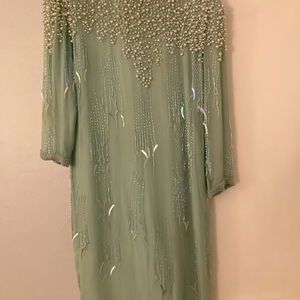 Maxwell Silk Dress. No Size but I would guess a 4